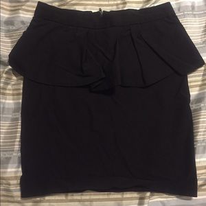 Charlotte Russe Black Peplum skirt, size L