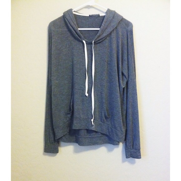Brandy Melville Sweaters - Brandy Melville grey leyla hoodie