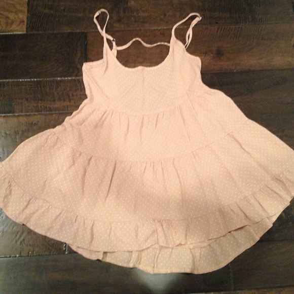 Pokadot baby pink dress
