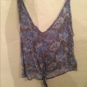 V neck floral urban outfitters shirt