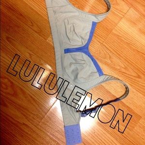 Grey and Periwinkle Tata Tamer (Sports Bra)