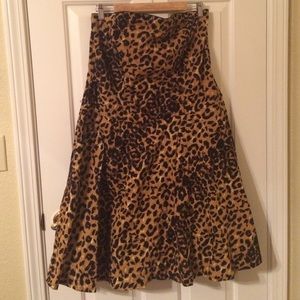 Animal print tube dress