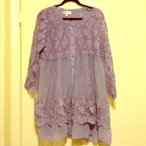Pretty Angel Boho Shirt Dress