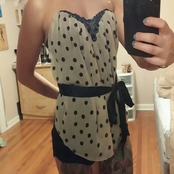 Polka dot tube top - Picture 3 of 3