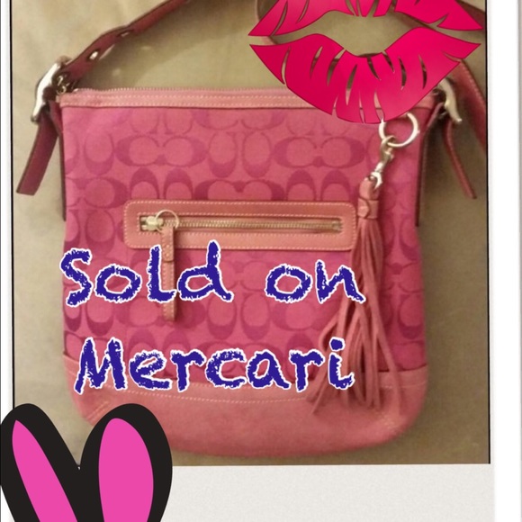 Coach Handbags - *Sold*Coach pink slim cross body bag.**sold**