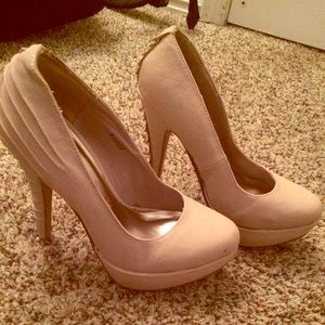 Tan pumps