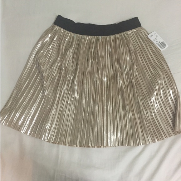 Shiny gold skirt