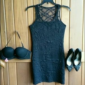 Black lacy dress