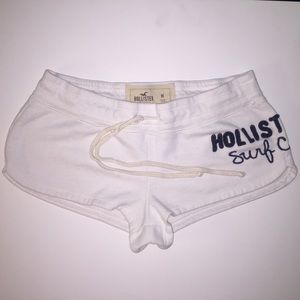 Never worn Hollister White Soft Shorts