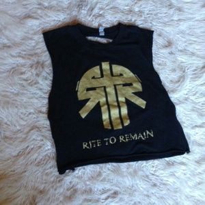 Awesome slit back Rite to Remain shirt