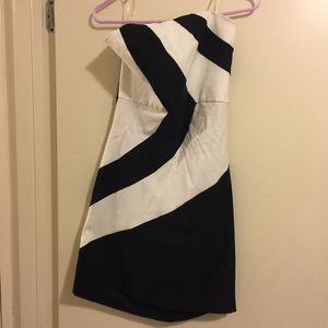 ~SOLD~ Black White Forever 21 Strapless Dress Plus