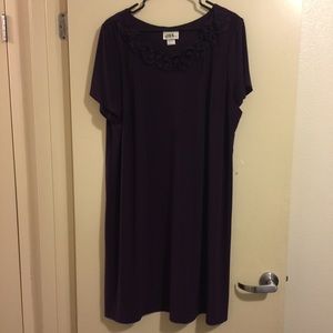 Purple Plus Size 3X Dress
