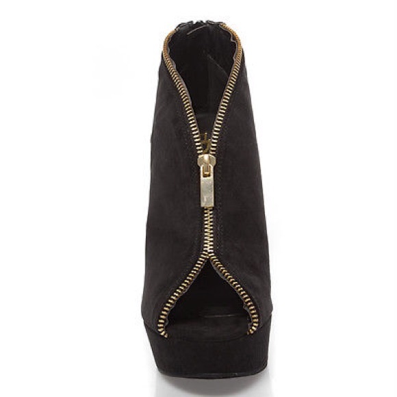 NIB Suede zipper high heel ankle Bootie size 5-10 - Picture 2 of 4