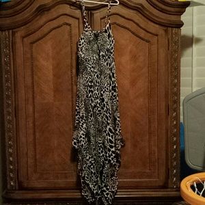 Black & white leopard dress sz sm