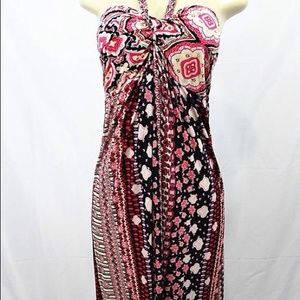 Long Floor-Length Strapless Halter Maxi