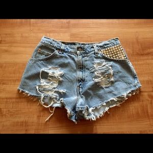 Studded high waisted levis