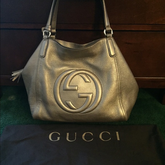 Gucci Metallic Soho Tote