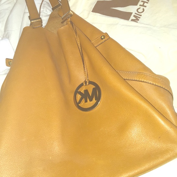 Cognac Michael Kors Large Hand Bag