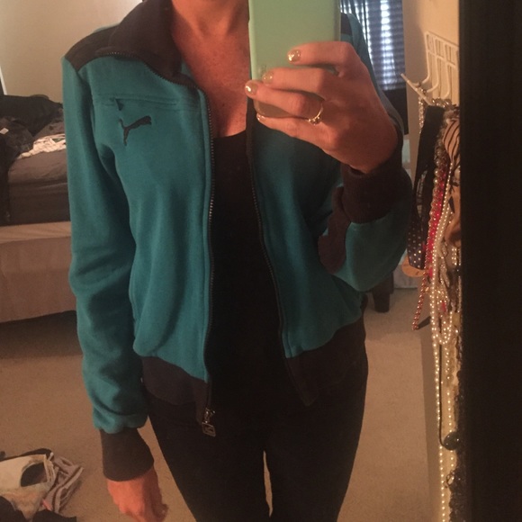 Puma athletic zip up sweatshirt