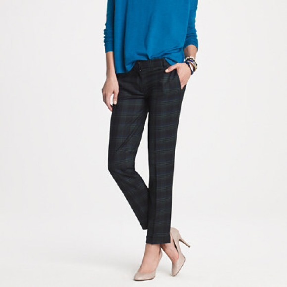 J. Crew Pants - J. Crew Cafe Capri Pants in Wool Plaid