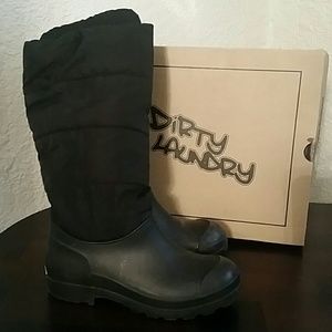 Dirty Laundry Black Boot Size 7