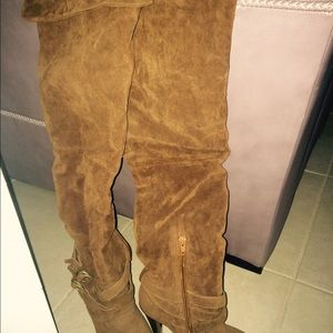 Bakers knee high suede boots