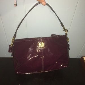 AUTHENTIC Coach Purse Wine color