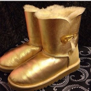Gold ugg boots