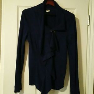 Free people slouchy sweatshirt zip up