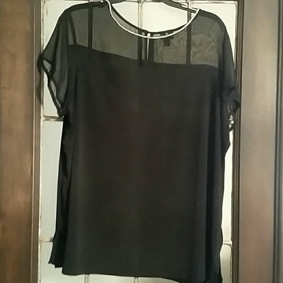 Worthington Black Blouse Size 1X