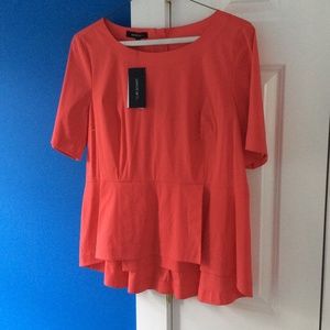Lafayette 148 Coral Blouse