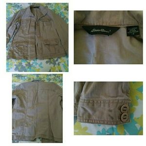 Tan Eddie Bauer Cargo Jacket