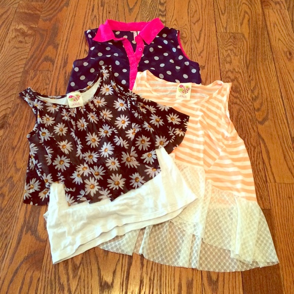 🎀girls 3 top bundle for summer 🎀