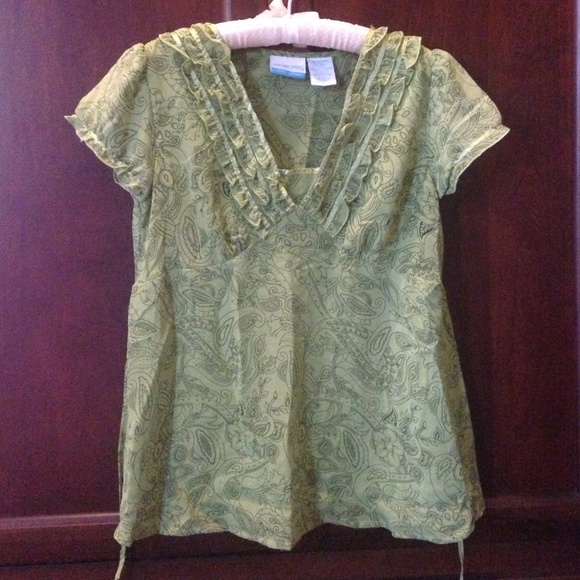 Green Maternity top
