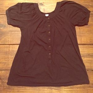 JCrew Black Short Sleeve Top