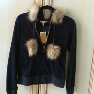 Juicy couture velour jacket sweatshirt