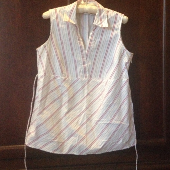 Red striped Maternity top