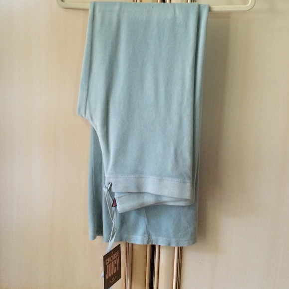 Juicy couture velour light blue pants
