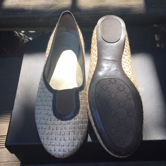 French Sole woven flats
