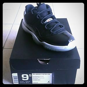A pair of AUTHENTIC Retro Jordan 11 Lows