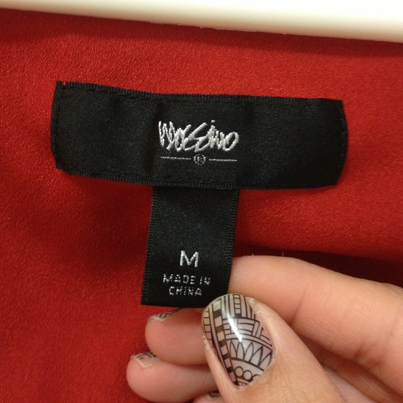 Bold Red Mossimo Ruffle Tank - Picture 2 of 4