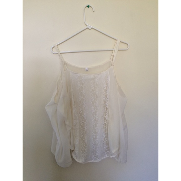 White Off the Shoulder Blouse