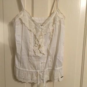 Abercrombie kids white tank