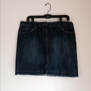 Petite Ann Taylor Loft Jean Skirt