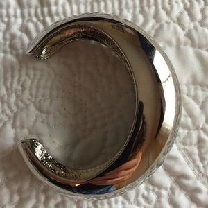 Silver dome bracelet