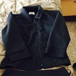 2 piece skirt and blazer set