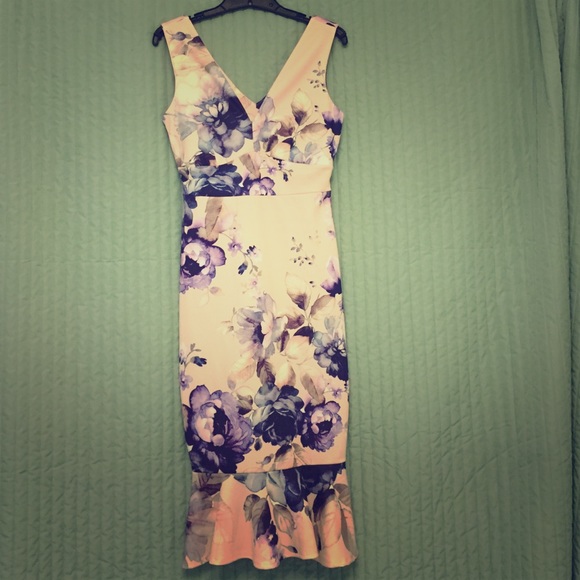 ASOS Floral print empire waist dress