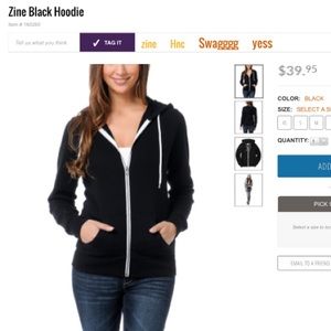 ✨new✨ zine hoodie