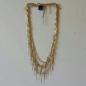 J.crew golden fringe necklace nwt