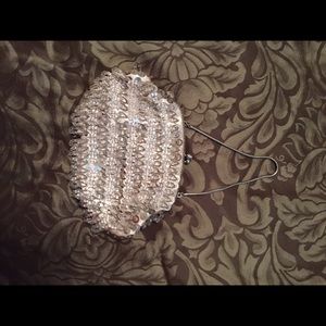 Silver sequin clutch purse!